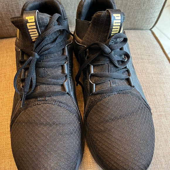 Puma Enzo Mesh Running Shoes Black Gold Women’s 10 Sneakers - Picture 8 of 11